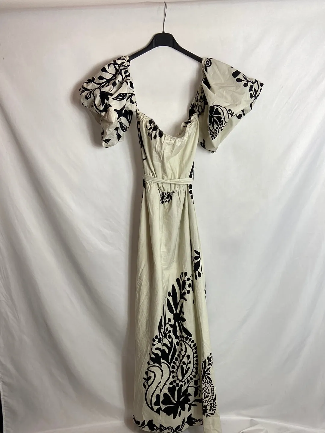 OTRAS. Vestido bicolor estampado T.S/M