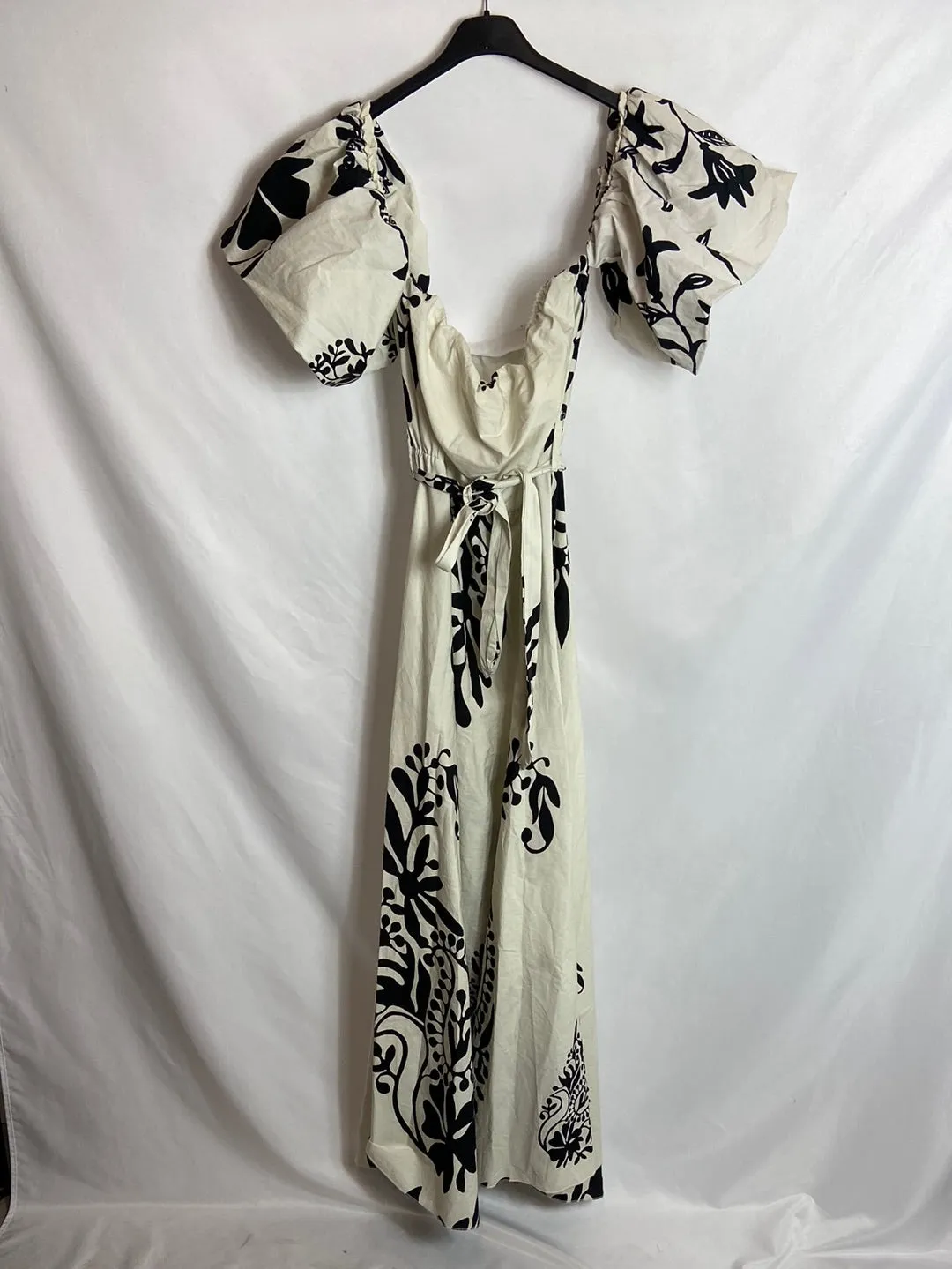 OTRAS. Vestido bicolor estampado T.S/M