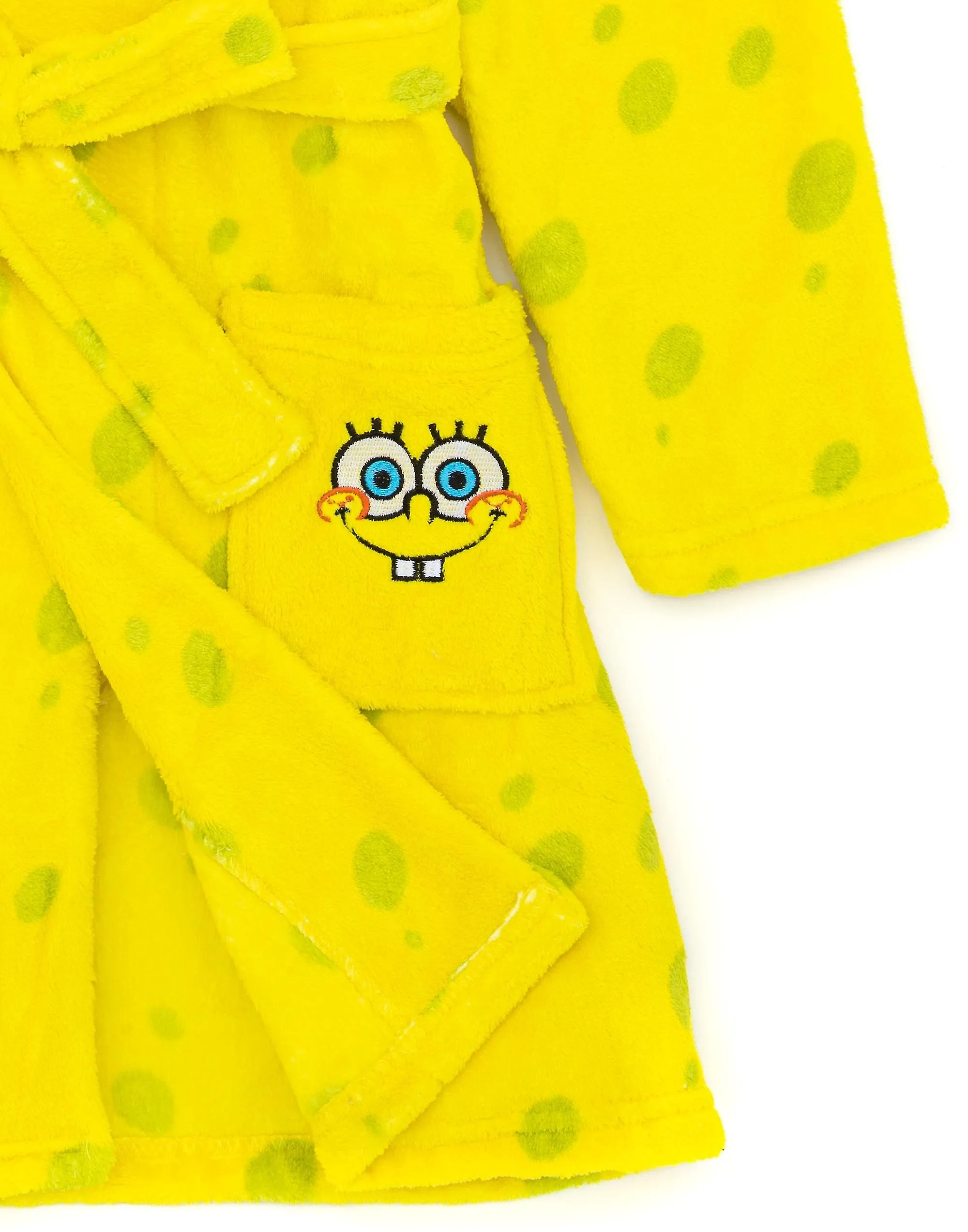 Otwoo Bob Esponja Pantalones Cuadrados Unisex Albornoz Niños Amarillo Bob Esponja Pantalones Cuadrados Capucha Cara Novelty