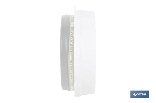 Pack de 10 Prefiltros P2 NR para Filtros A1B1E1K1 + 2 Aros Retenedores