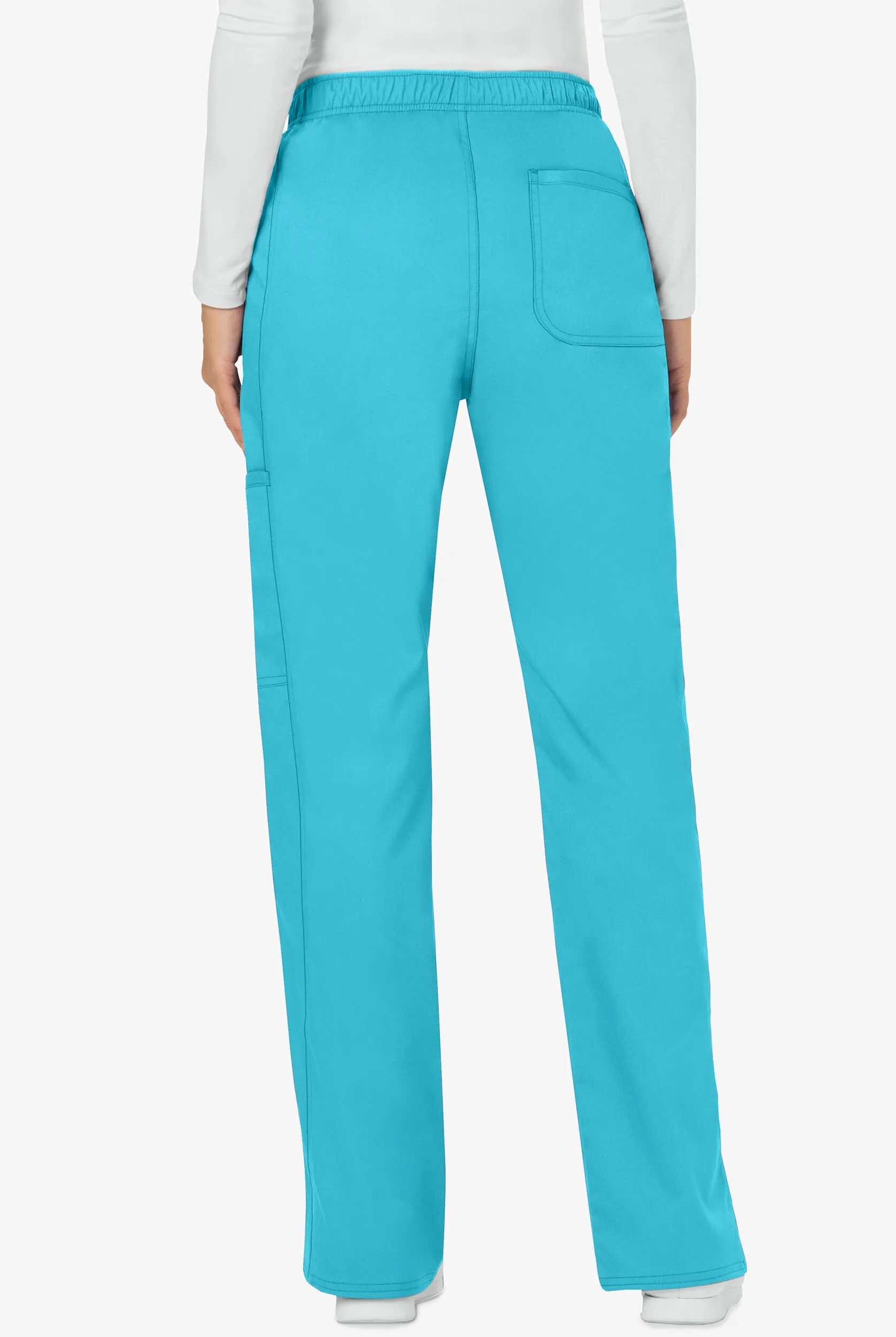 Pantalón médico Cherokee Workwear Revolution tall estilo cargo con cordón y 5 bolsillos ajustable para muje
