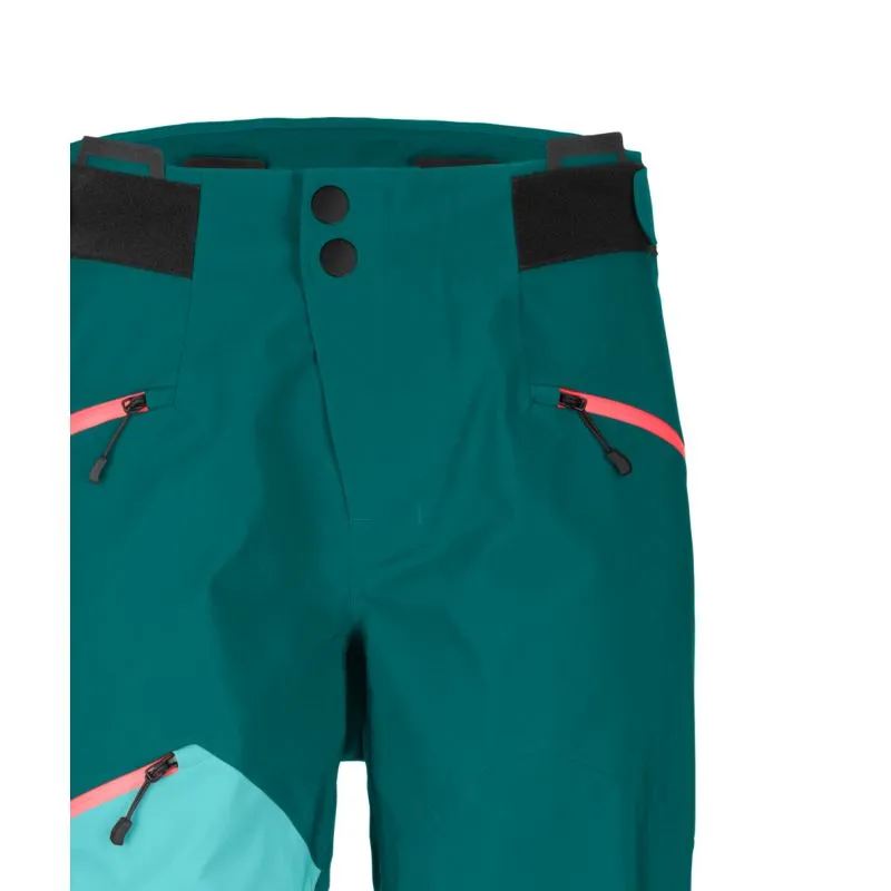 Pantalones Hardshell para mujer Ortovox Pantalones Westalpen 3l (Pacific Green)