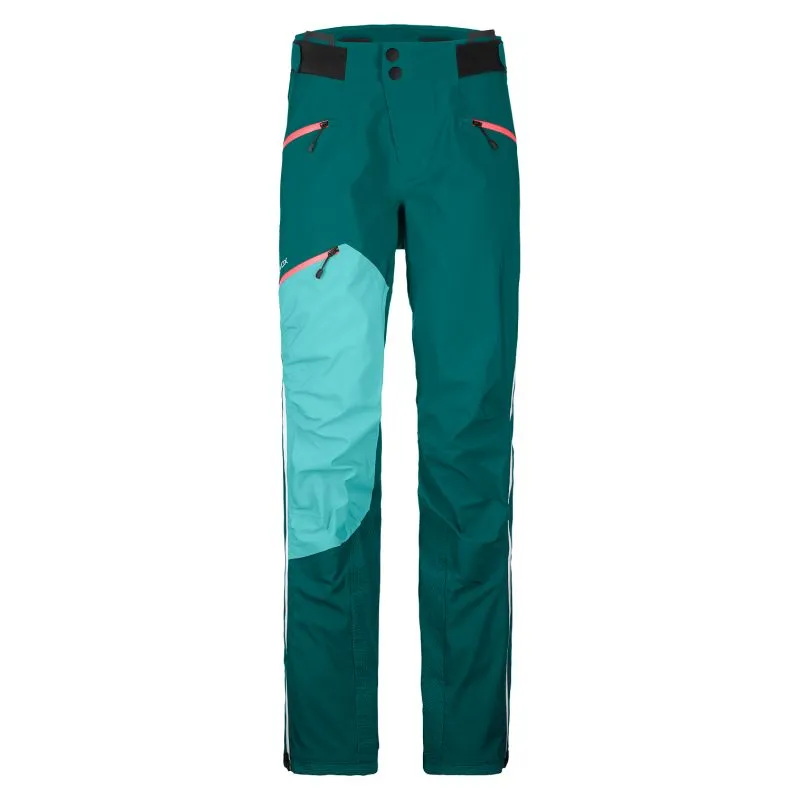 Pantalones Hardshell para mujer Ortovox Pantalones Westalpen 3l (Pacific Green)