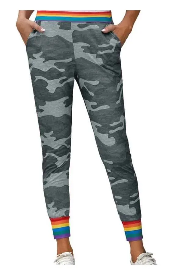 Pantalones Joggers camuflaje bolsillos