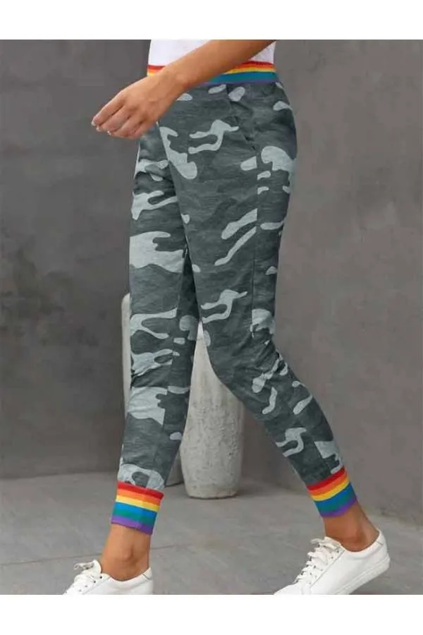 Pantalones Joggers camuflaje bolsillos