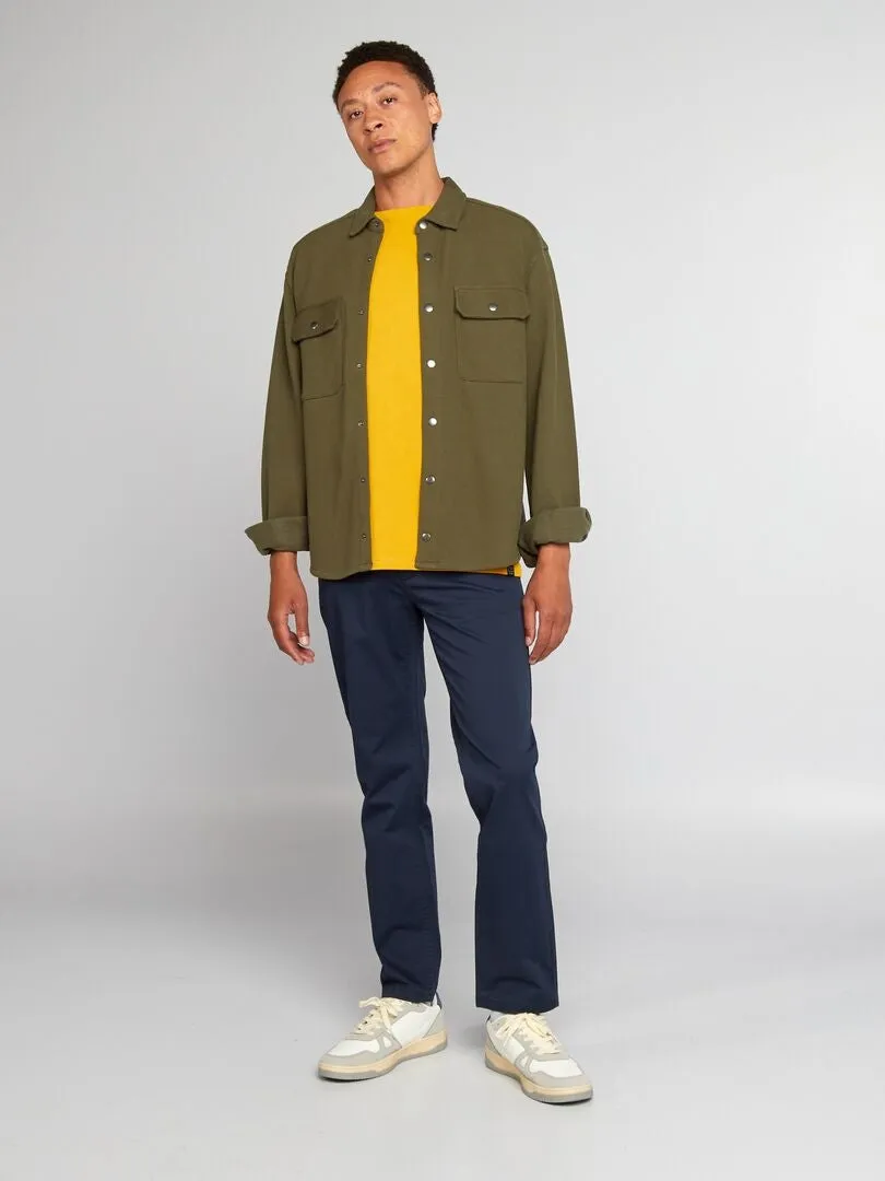 PANTALóN CHINO DE ALGODóN ELáSTICO L34  AZUL