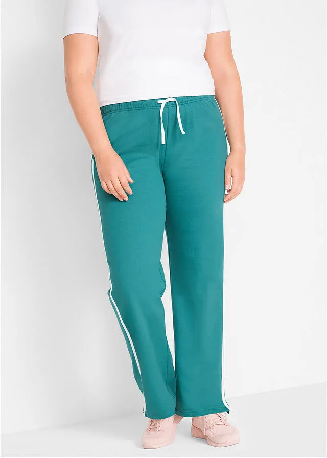PANTALóN DE CHáNDAL DE ALGODóN DE CORTE RECTO (2 PARES) NEGROTURQUESA COBALTO MATE
