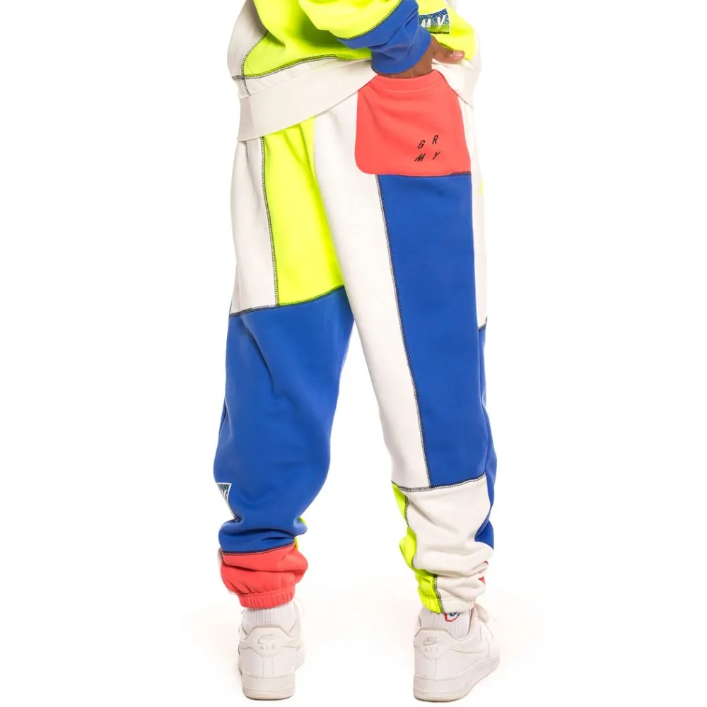 Pantalón Grimey Planete Noire Overlock Sweatpants FW19 White