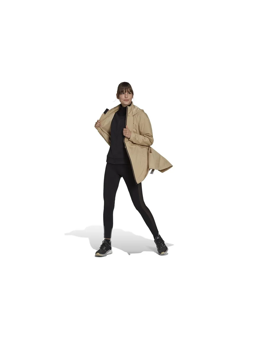 Parka adidas Traveer Rain.Rdy Mujer Brown