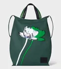 Paul Smith Verde Sombra Lona Floral Y Cuero Bolsa Tienda 480€ Nuevo con Etiqueta