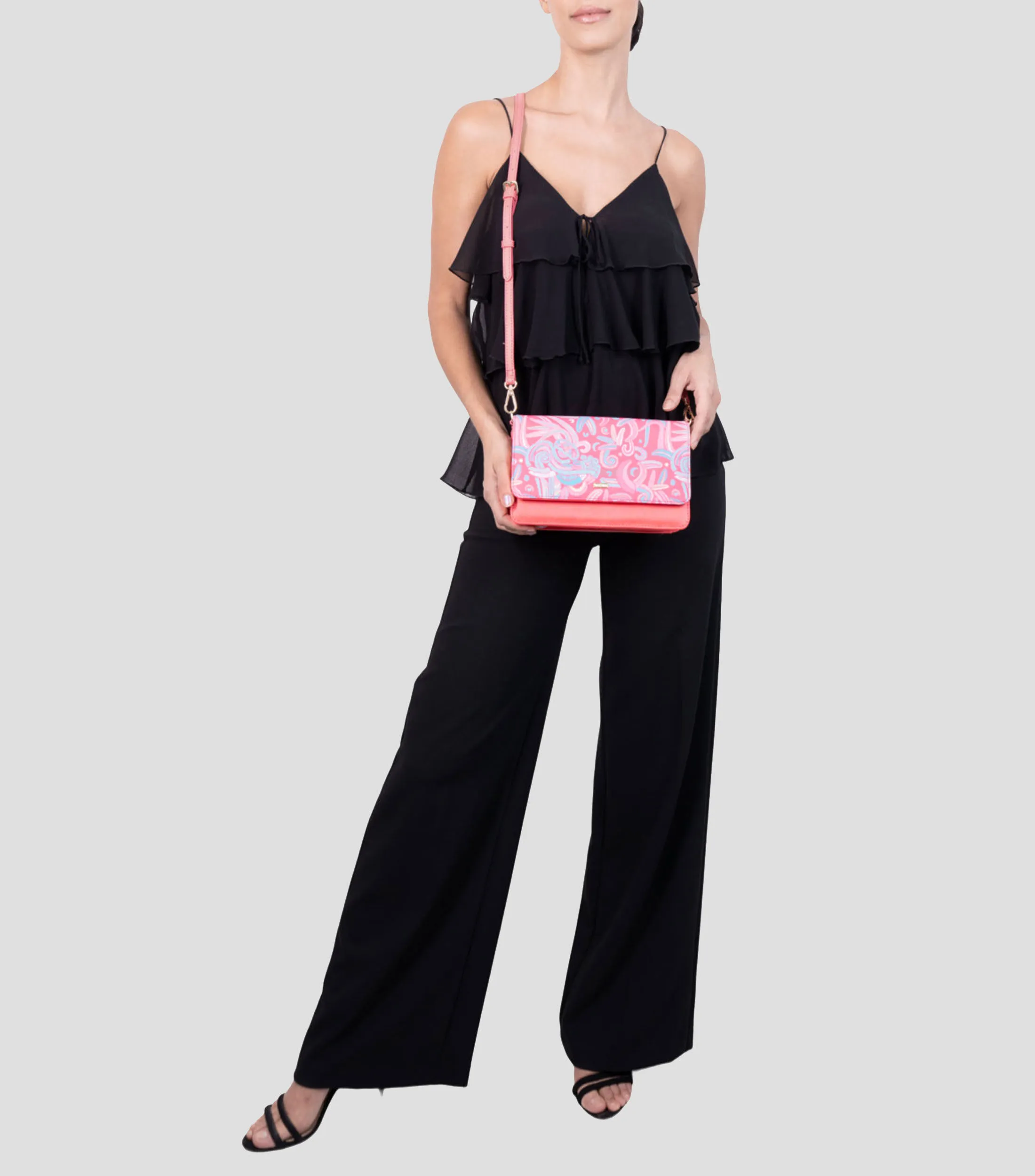 Pineda Covalin Bolso crossbody coral Kalan Quetzalcóatl Mujer
