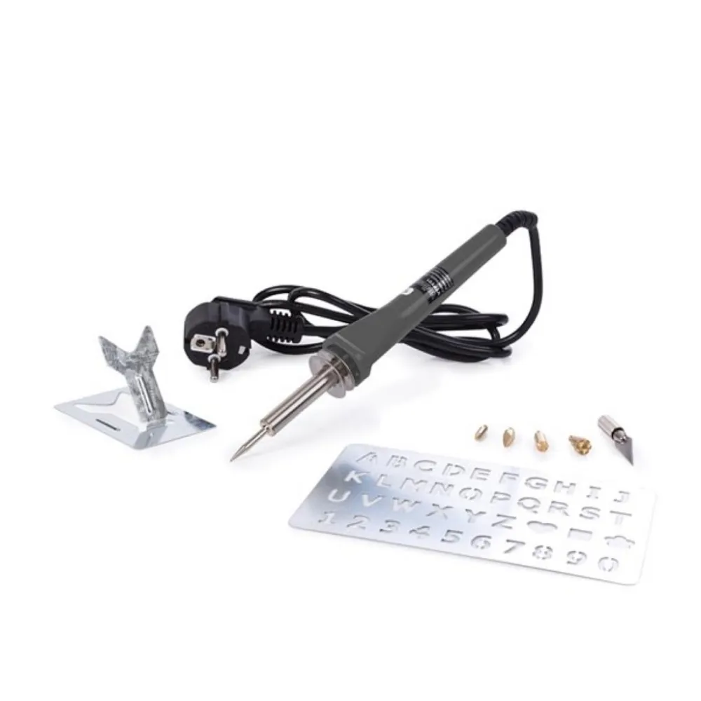 Pirograbador con 5 puntas & plantilla | 30 W