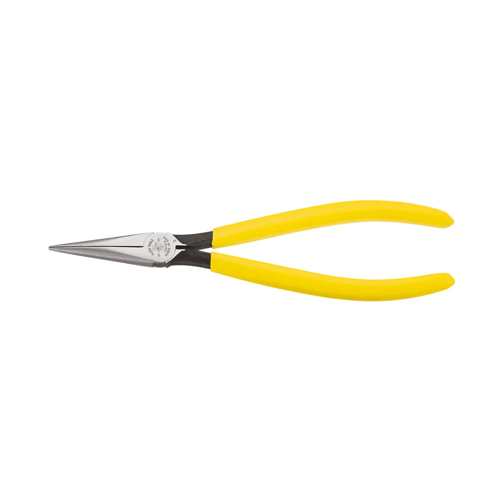 PLIERS, NEEDLE NOSE PLIERS, ROUNDED NOSE, 8INCH