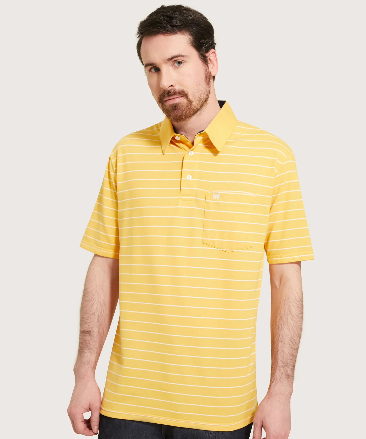 POLO CUELLO DURO  PRETE&NTILDE;IDO BICOLOR