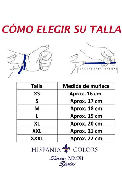 PULSERA ESPAñA EN PIEL TRENZADA MARRóN CON BANDERA 2371Q1C
