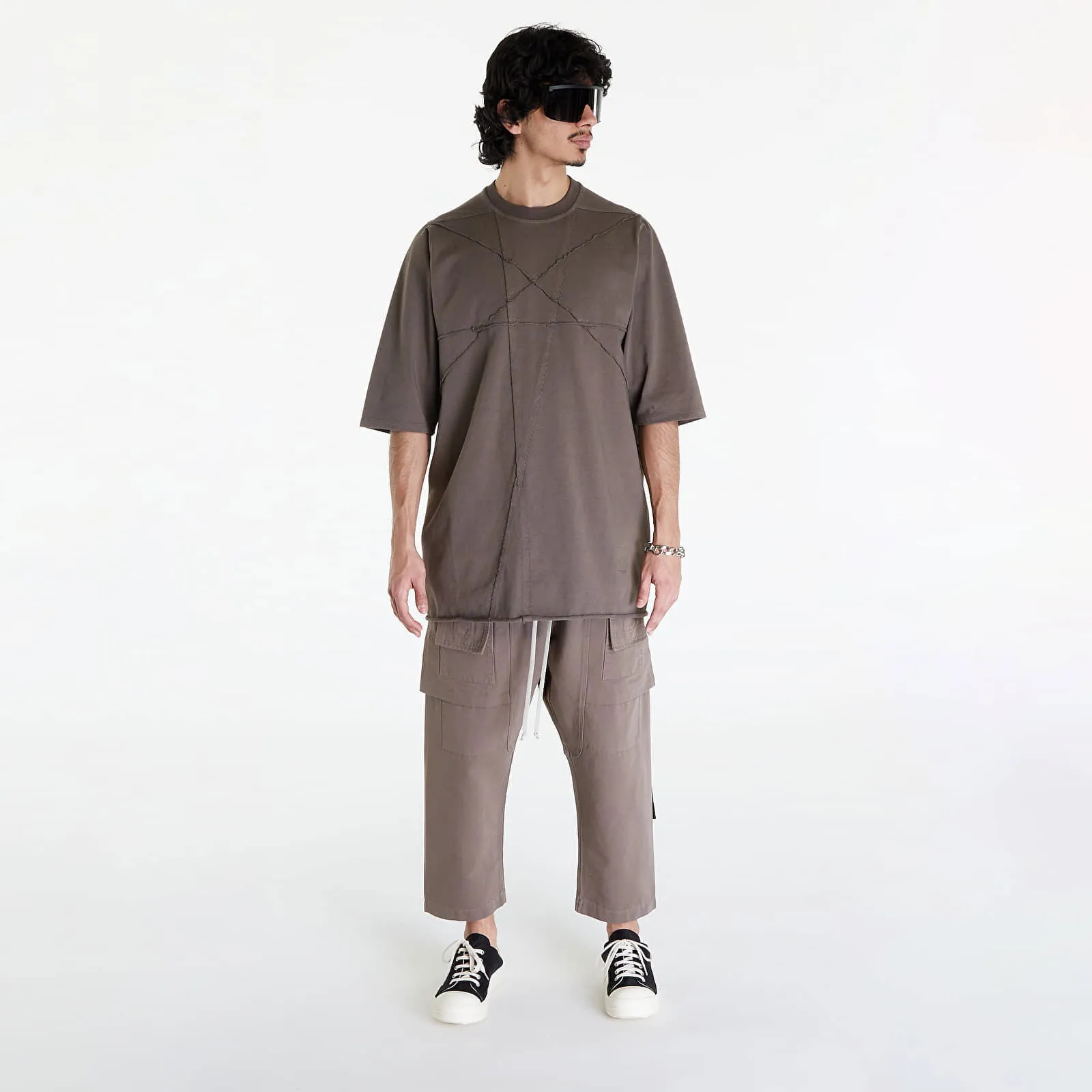 RICK OWENS DRKSHDW JUMBO SHORT SLEEVE TSHIRT DUST