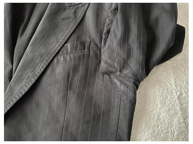 Roberto Cavalli Traje vintage de algodón Azul oscuro 