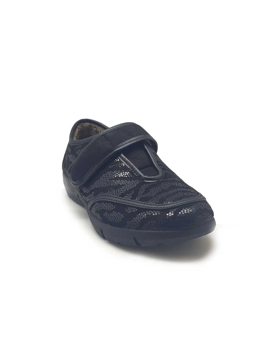 RODEVIL ZAPATILLA MUJER VELCRO Y TERCIOPELO ESTAMPADO DE SERPIENTE 229