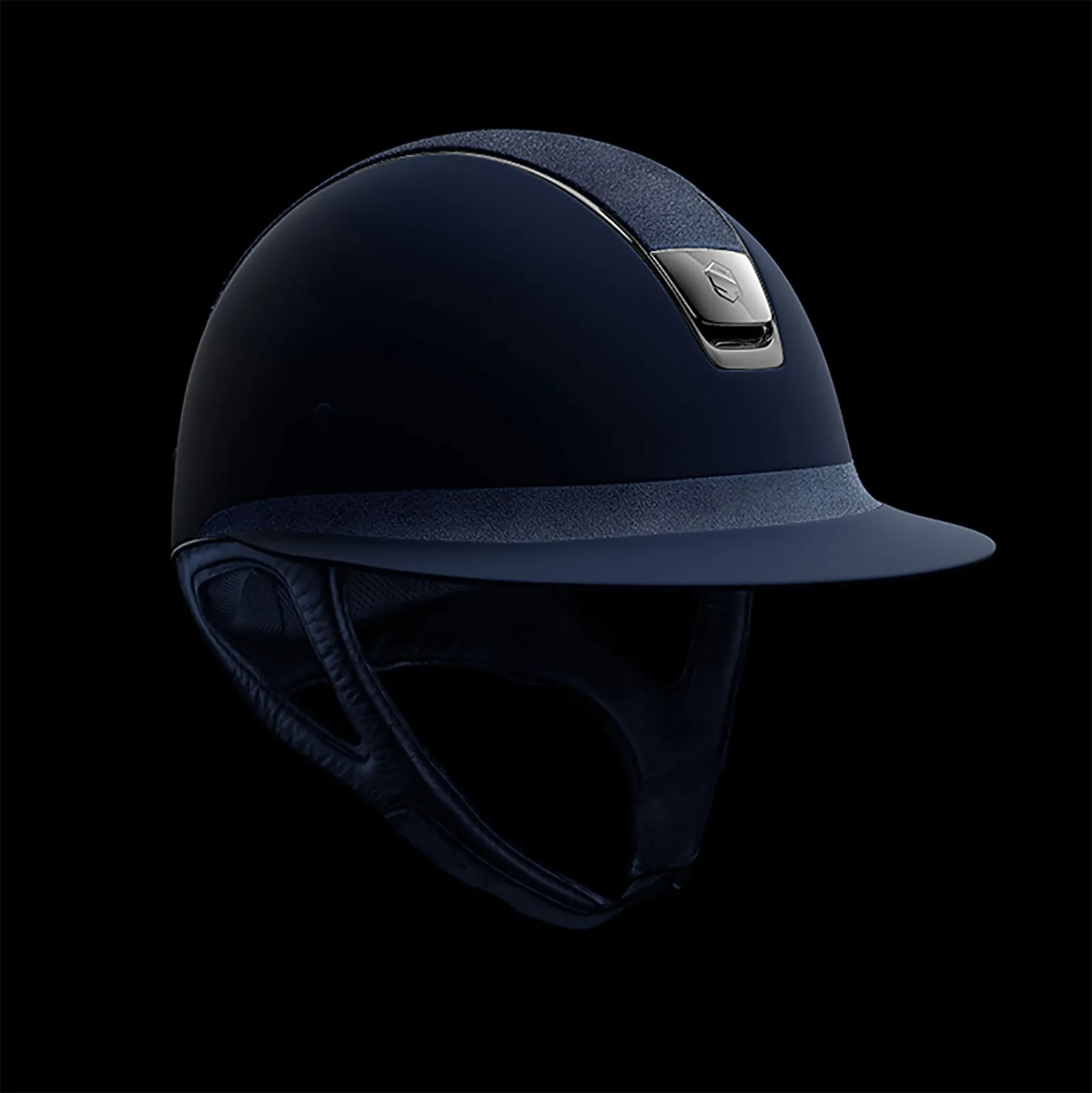 Samshield Casco Miss Shield Shadowmatt, visor Alcantara Black Chrome (sin forro)