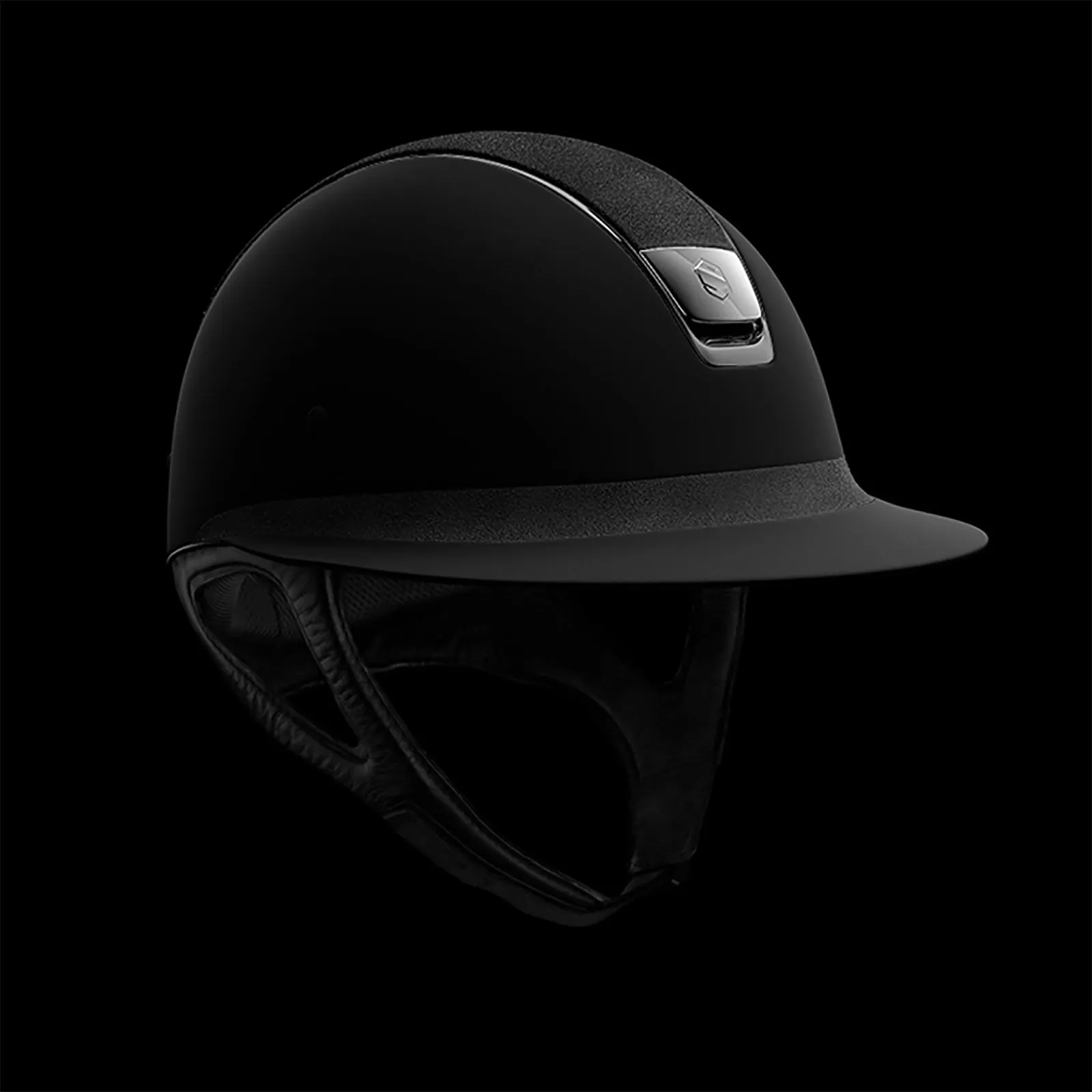 Samshield Casco Miss Shield Shadowmatt, visor Alcantara Black Chrome (sin forro)