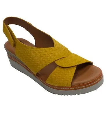 Sanadalias mujer pala cruzada Rodri en amarillo