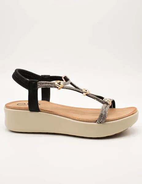 SANDALIA EXé BZX33170002 STRASS BLACK DE MUJER