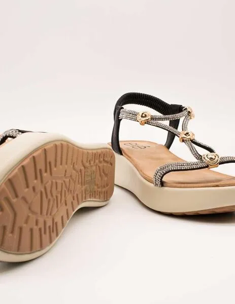 SANDALIA EXé BZX33170002 STRASS BLACK DE MUJER