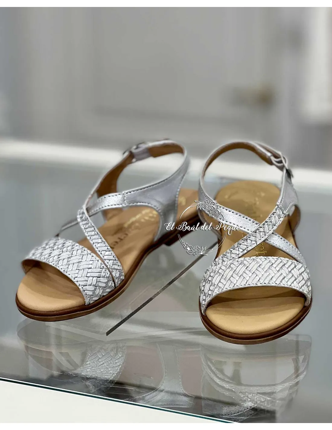 Sandalia Niña Ruth Secret Vania Lumiere Plata