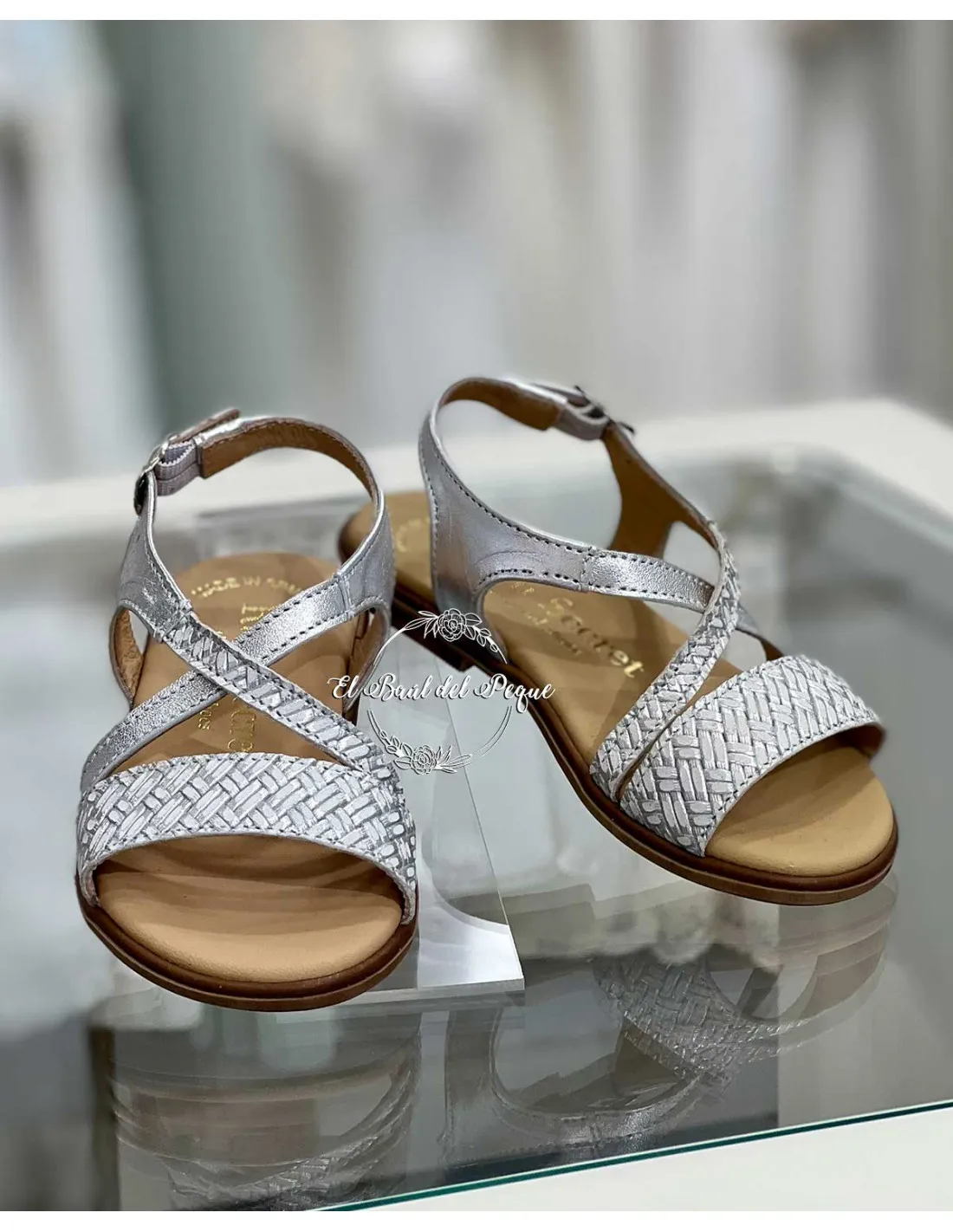 Sandalia Niña Ruth Secret Vania Lumiere Plata