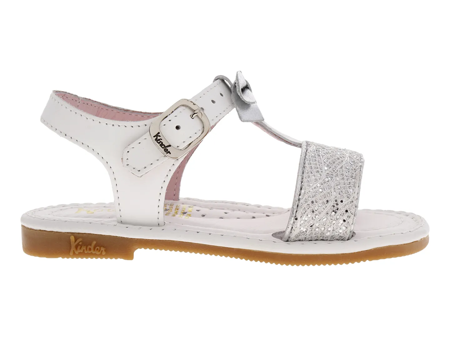Sandalias Kinder 6619 Blanco Para Niña