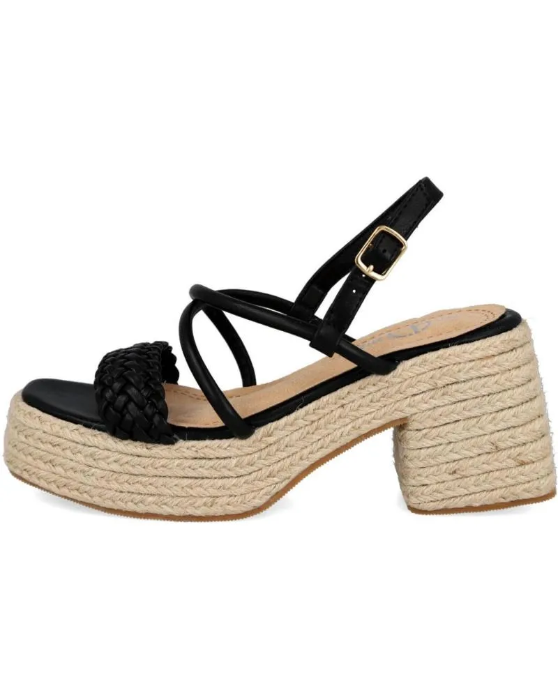 SANDALIAS L&R SHOES  DE MUJER LR SHOES YZ23134 SANDALIAS DE TACON PARA MUJER  NEGRO