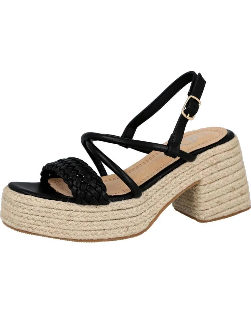 SANDALIAS L&R SHOES  DE MUJER LR SHOES YZ23134 SANDALIAS DE TACON PARA MUJER  NEGRO