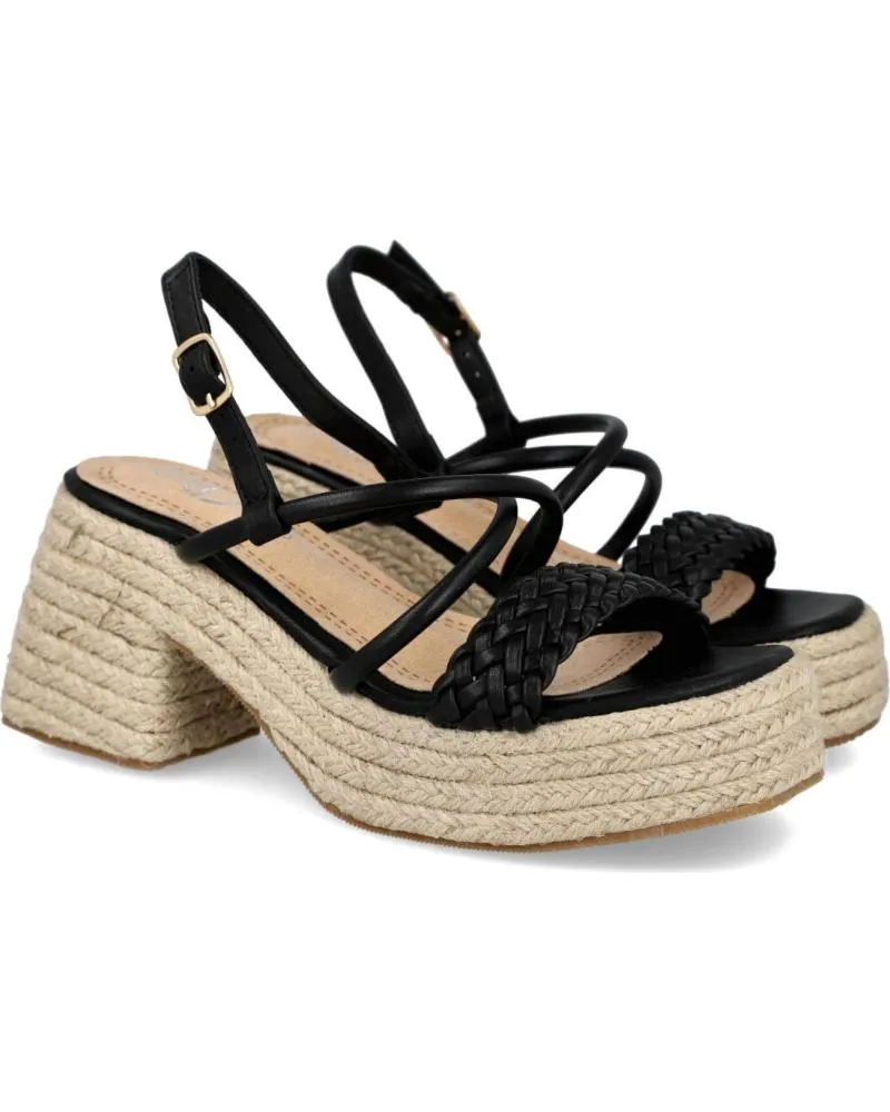SANDALIAS L&R SHOES  DE MUJER LR SHOES YZ23134 SANDALIAS DE TACON PARA MUJER  NEGRO