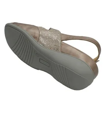 Sandalias mujer especiales para plantillas Doctor Cutillas en beig