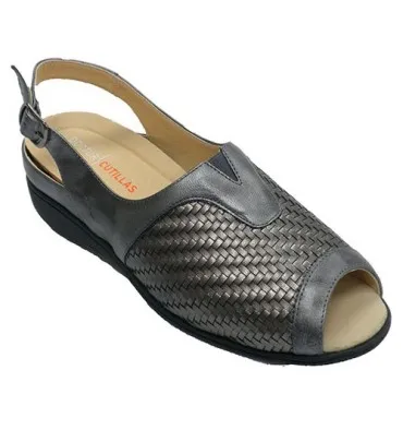 Sandalias mujer especiales para plantillas Doctor Cutillas en gris