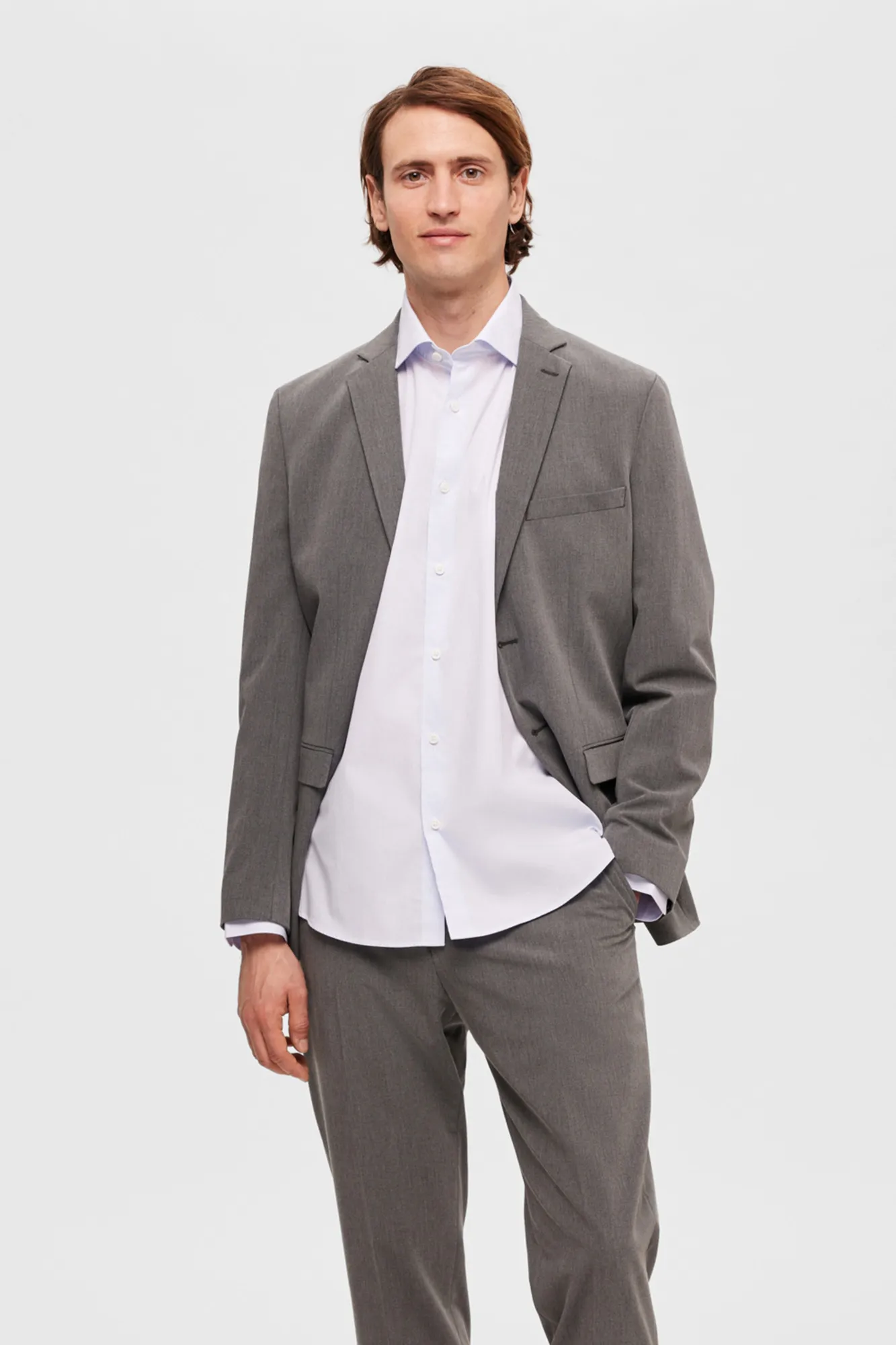 Selected Camisa de manga larga 100% algodón.
