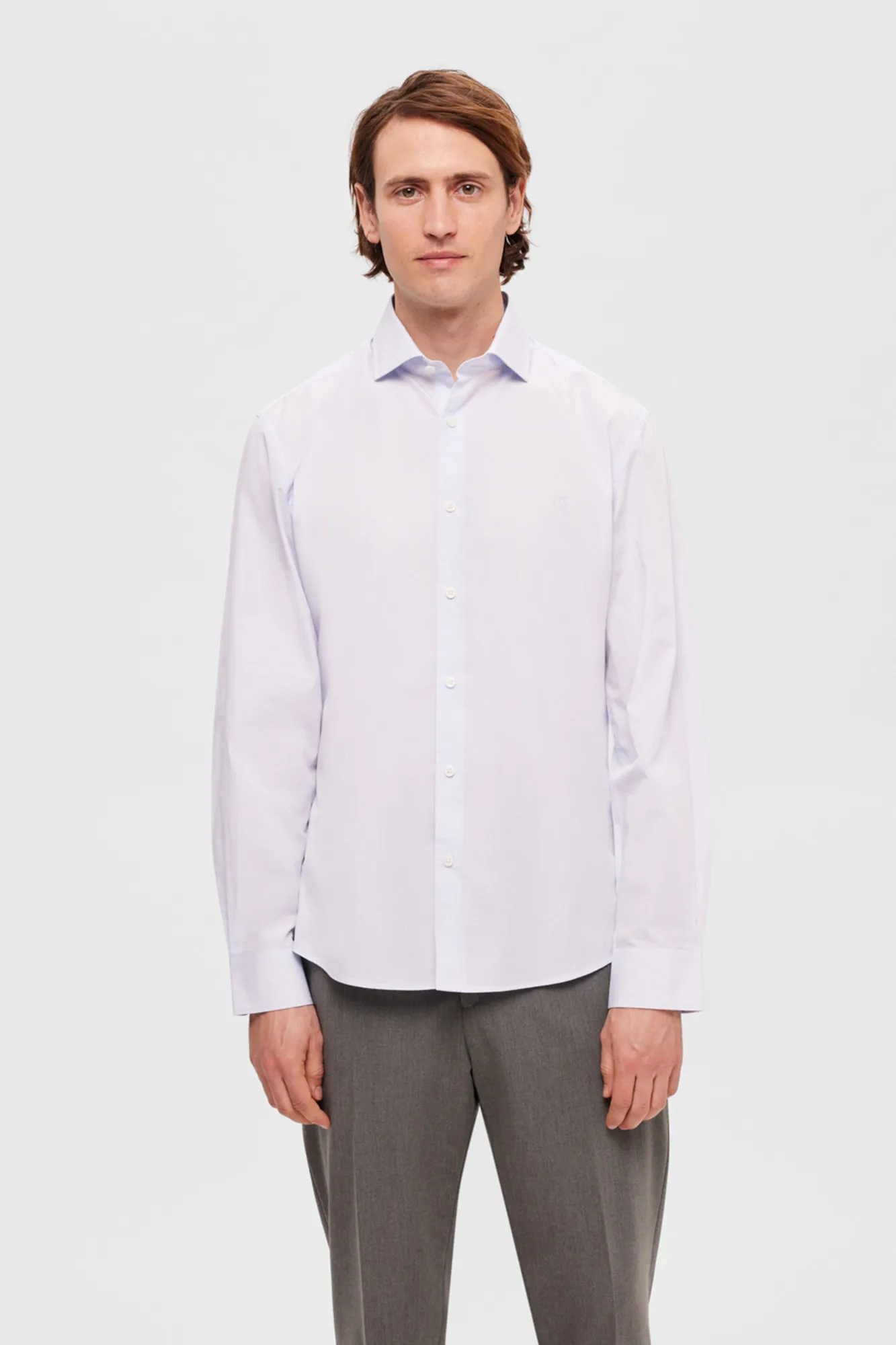 Selected Camisa de manga larga 100% algodón.