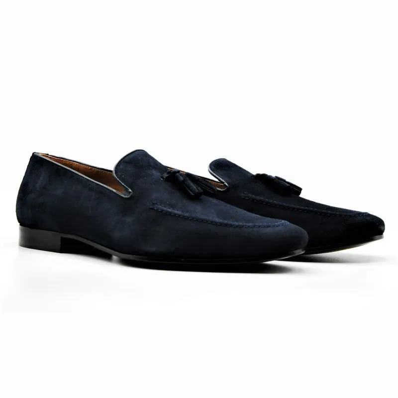 SERGIO SERRANO 9616 Azul. Mocasin borlas Hombre