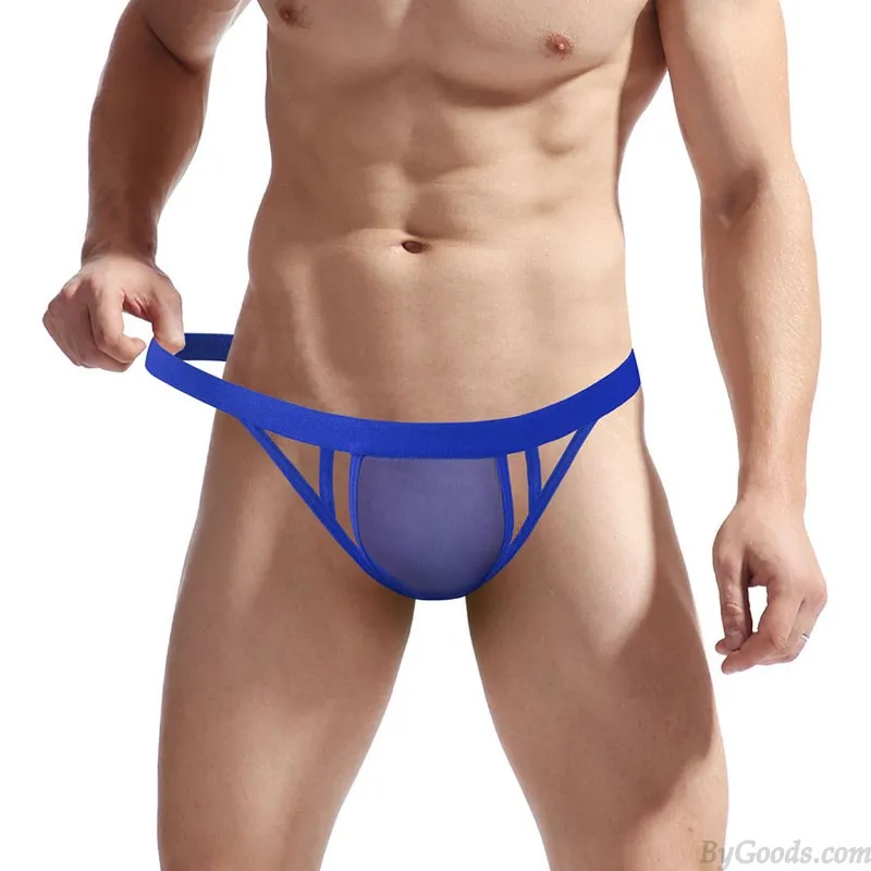 SEXY SHEER MESH BACKLESS THIN TBACK BULGE POUCH THONG UNDERWEAR KNICKERS HOLLOW STRETCH MEN'S LINGERIE UNDERPANTS SISSY BRIEFS 