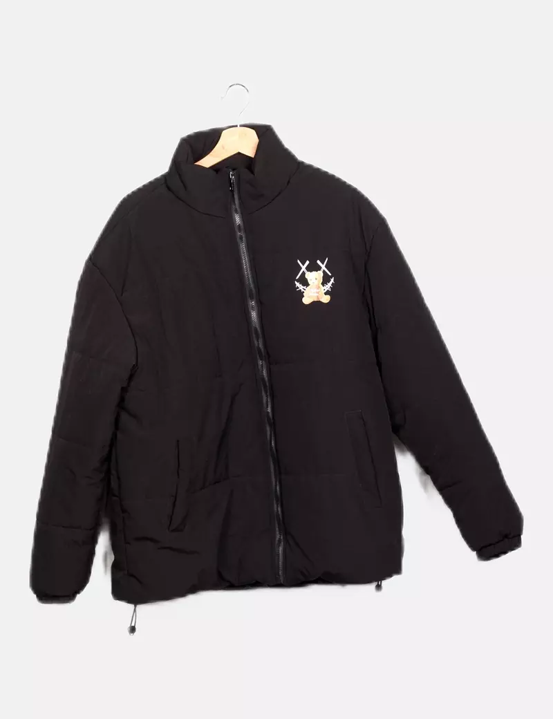 SHEIN Abrigo acolchado negro