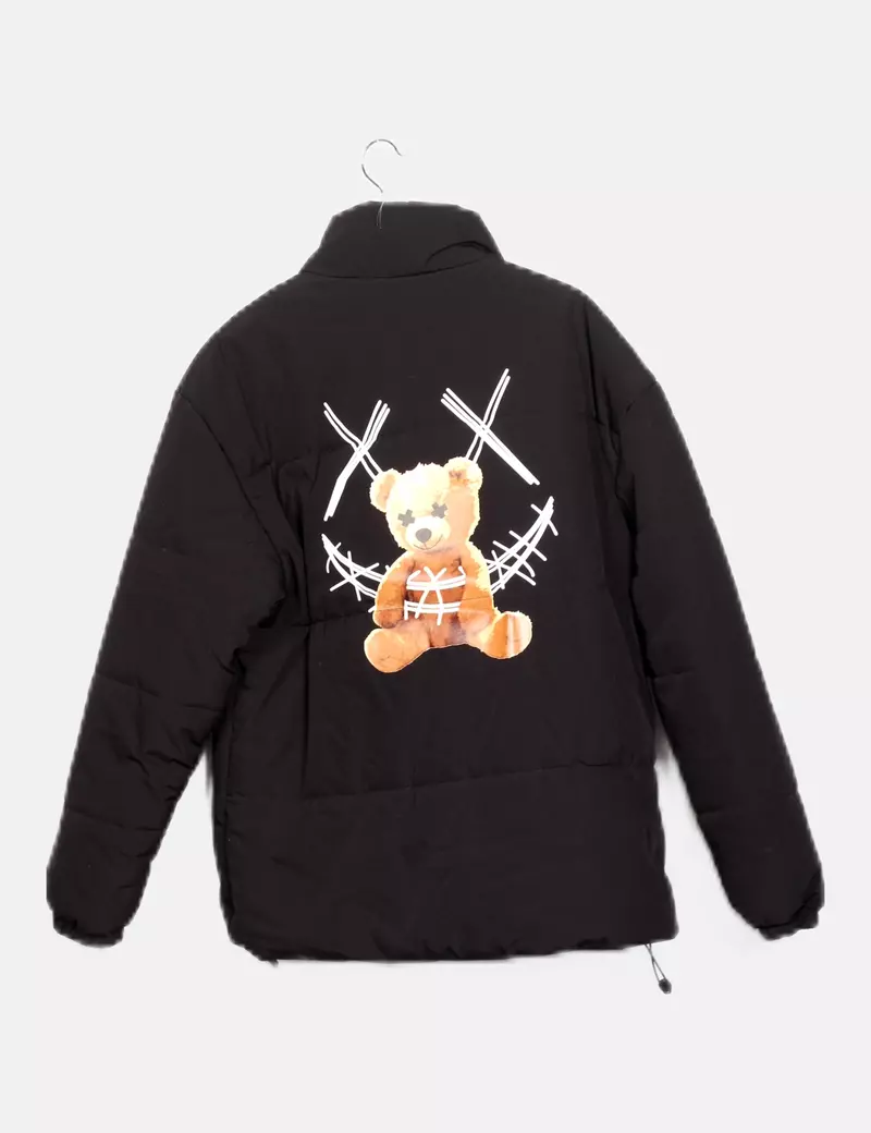 SHEIN Abrigo acolchado negro