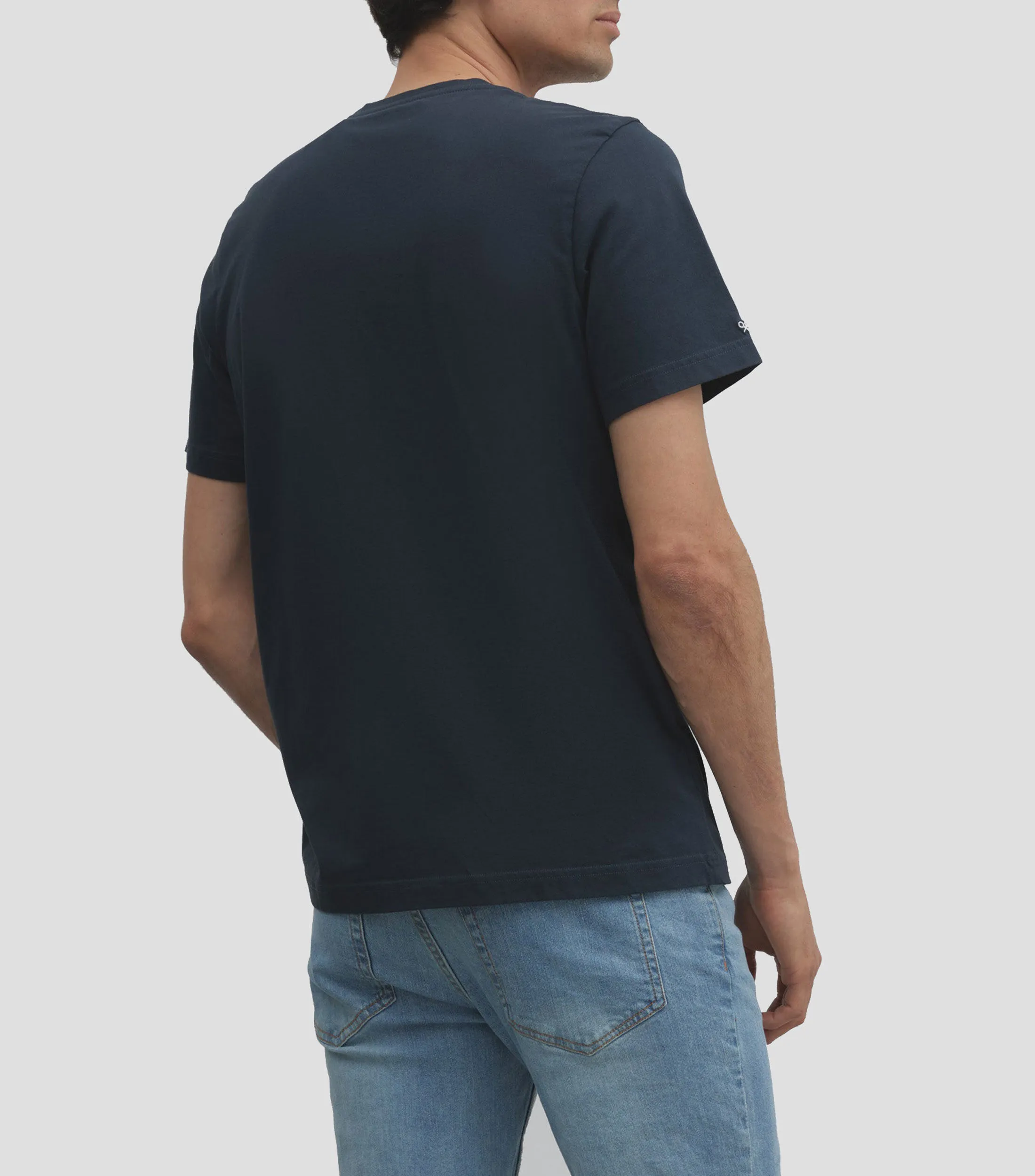 Silbon Playera cuello redondo manga corta con bolsillo étnico Hombre