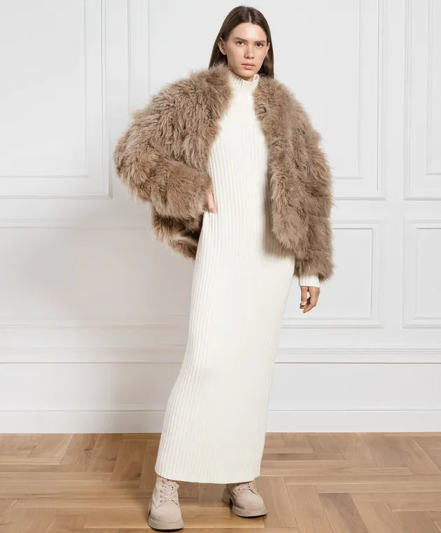 Simonetta Ravizza White dress made of wool and cashmere