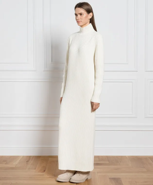 Simonetta Ravizza White dress made of wool and cashmere
