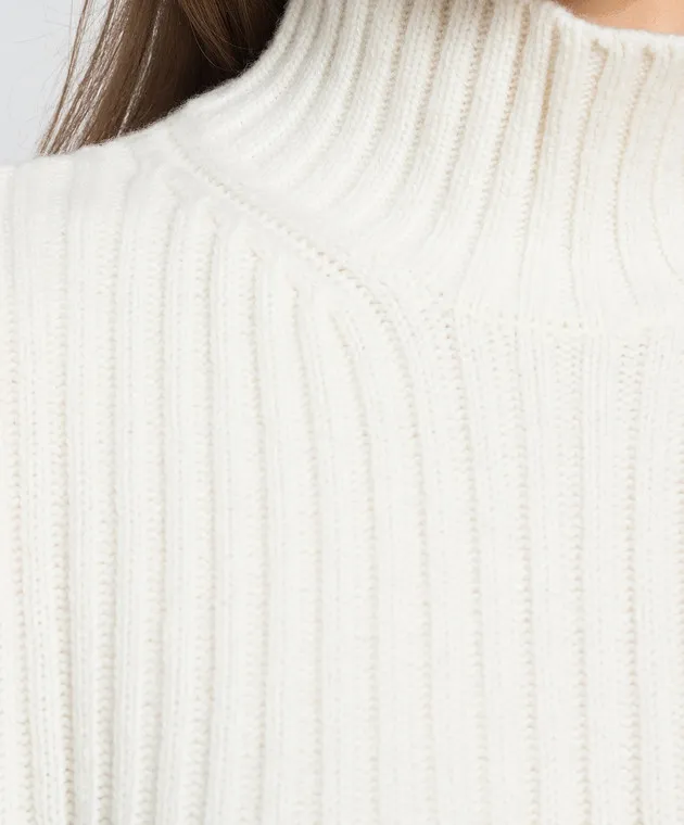 Simonetta Ravizza White dress made of wool and cashmere