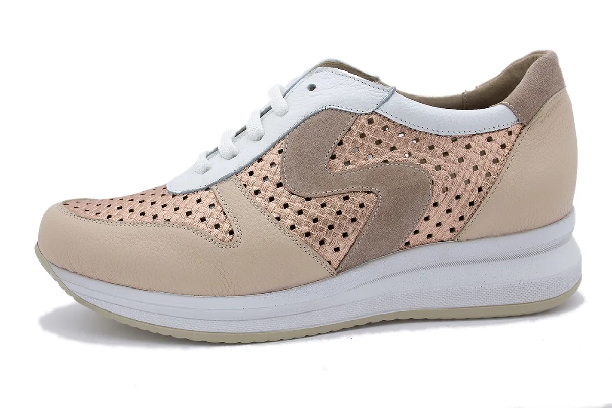 Sneaker Nude Leather