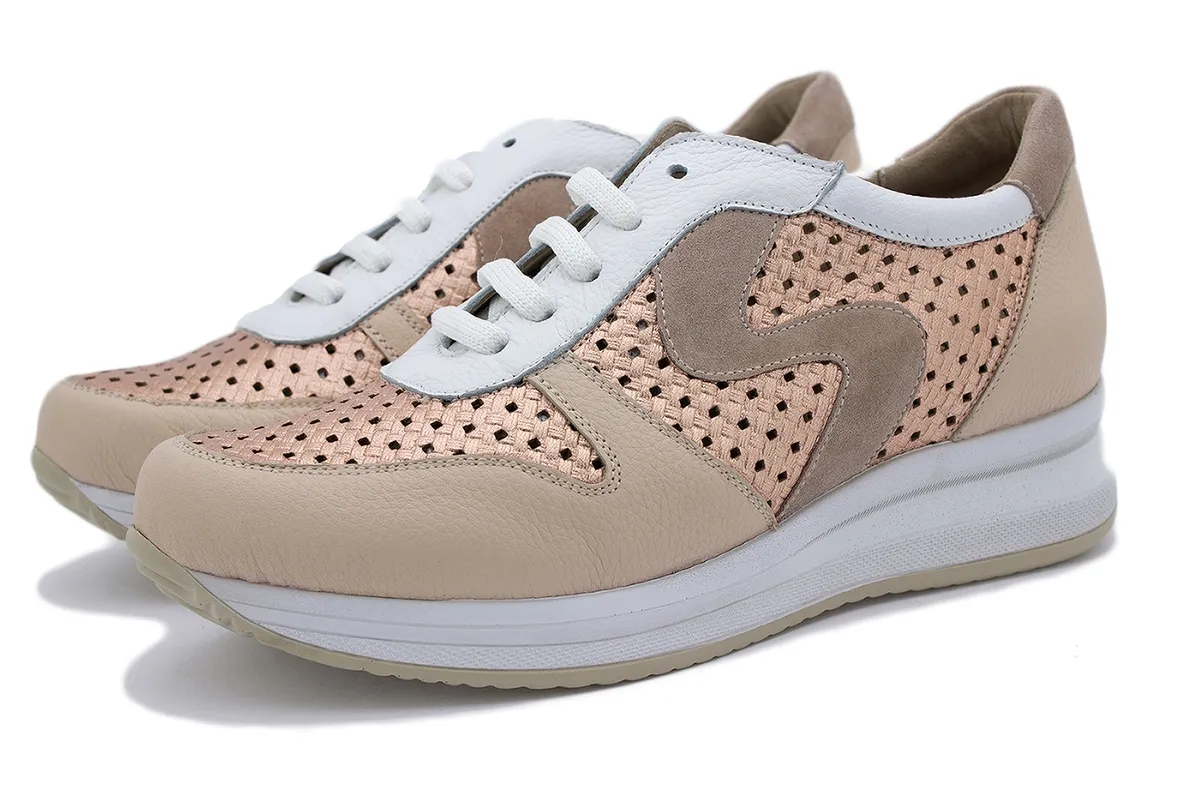 Sneaker Nude Leather