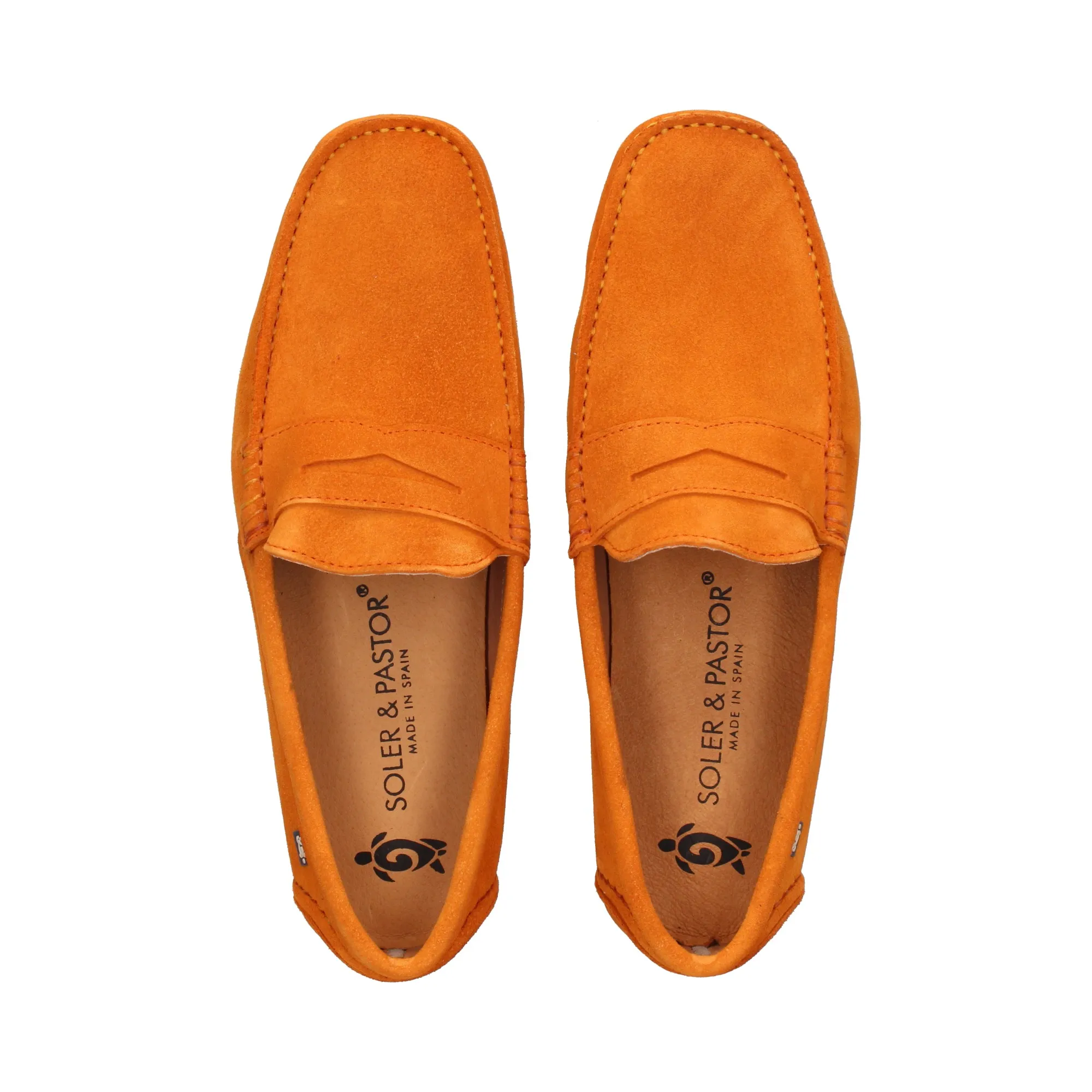 SOLER Mocasines de Hombre MANDARINA