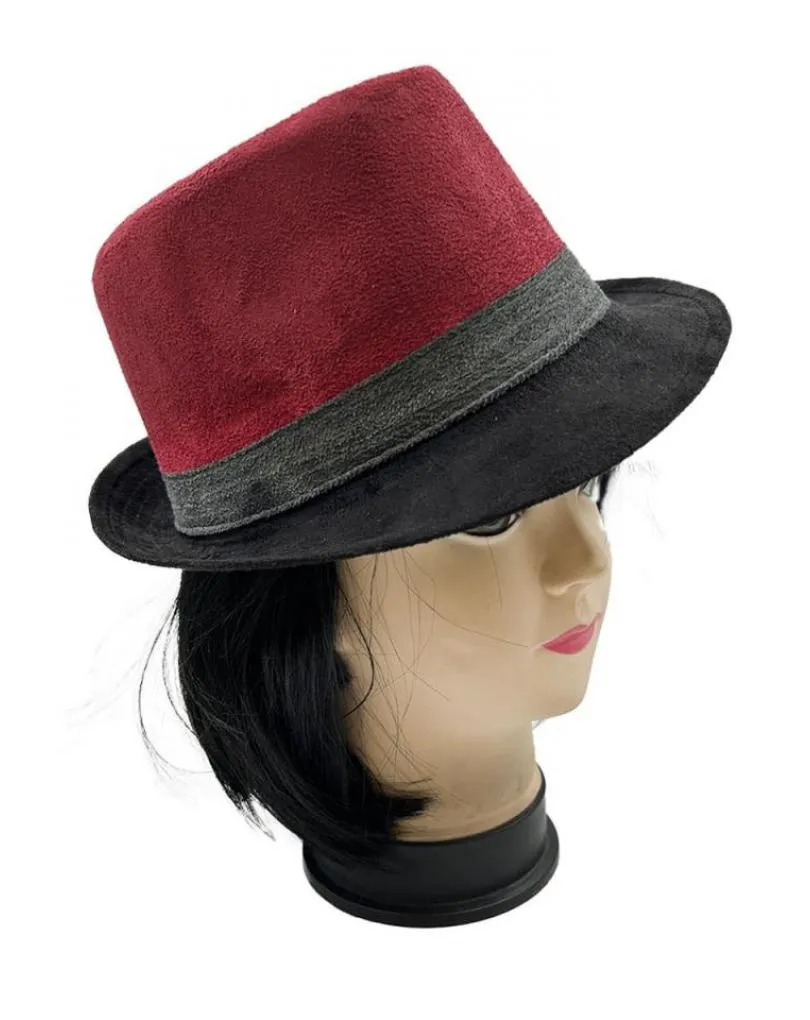 SOMBREROS HOMBRE TRILBY GORROS GRANATES EN TRICOLOR