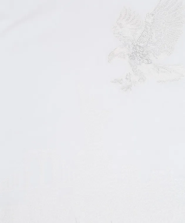 STEFANO RICCI CHILDREN'S WHITE TSHIRT WITH EMBROIDERY